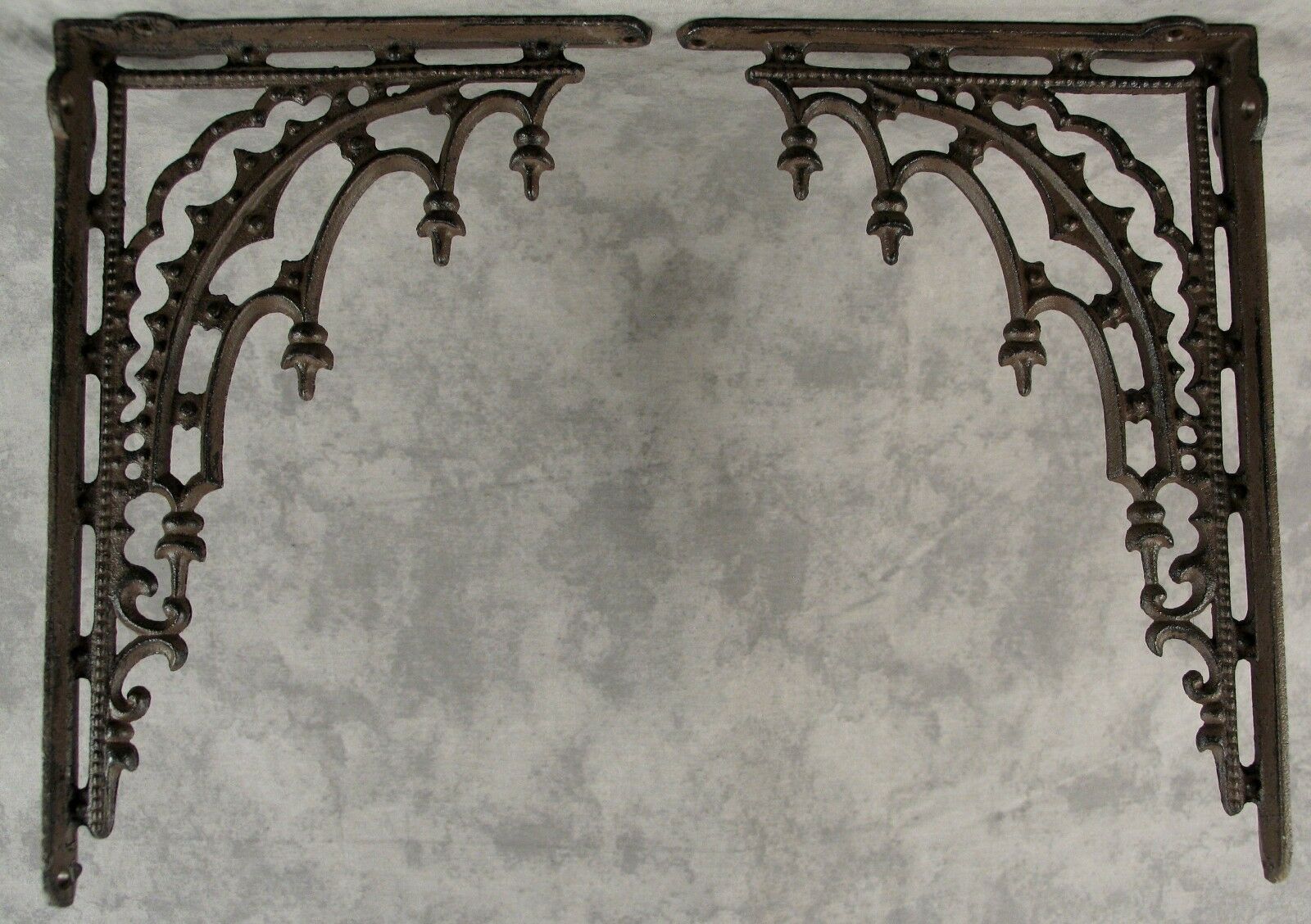 6 Cast Iron White Victorian Style Coat Hooks Hat Hook Rack Hall Tree SCHOOL